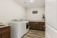 Large Laundry Room with sink