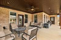 Lovely covered back patio