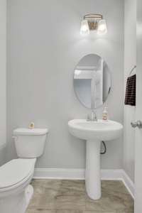 Downstairs half bath