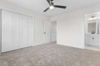 Secondary bedroom Features an en suite bathroom and a large closet