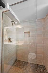 Another sizeable walk-in shower.