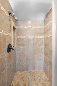 Large walk-in shower