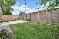 Another look at the backyard and driveway