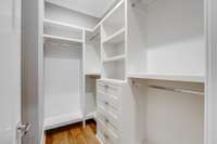 Custom walk-in closet for Bedroom No. 5
