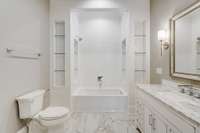 Private marble bath for Bedroom Suite No. 3