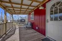 Covered front deck