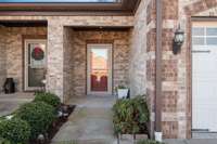 Covered front door entry