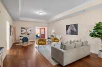 Room for living area and an office space...or music space...options!