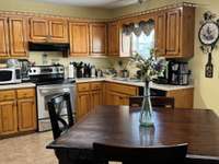 Nice clean kitchen! Grab your coffee to start the day!