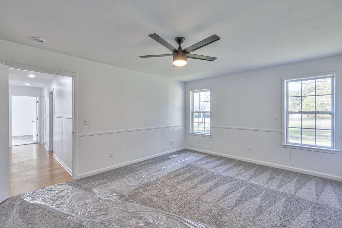 Master bedroom with lots of natural light