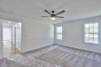 Master bedroom with lots of natural light