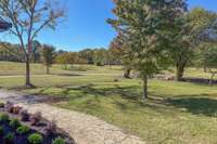 View from the front porch looking left.  Imagine drinking your coffee out here in the morning