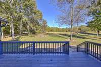 View from the back porch