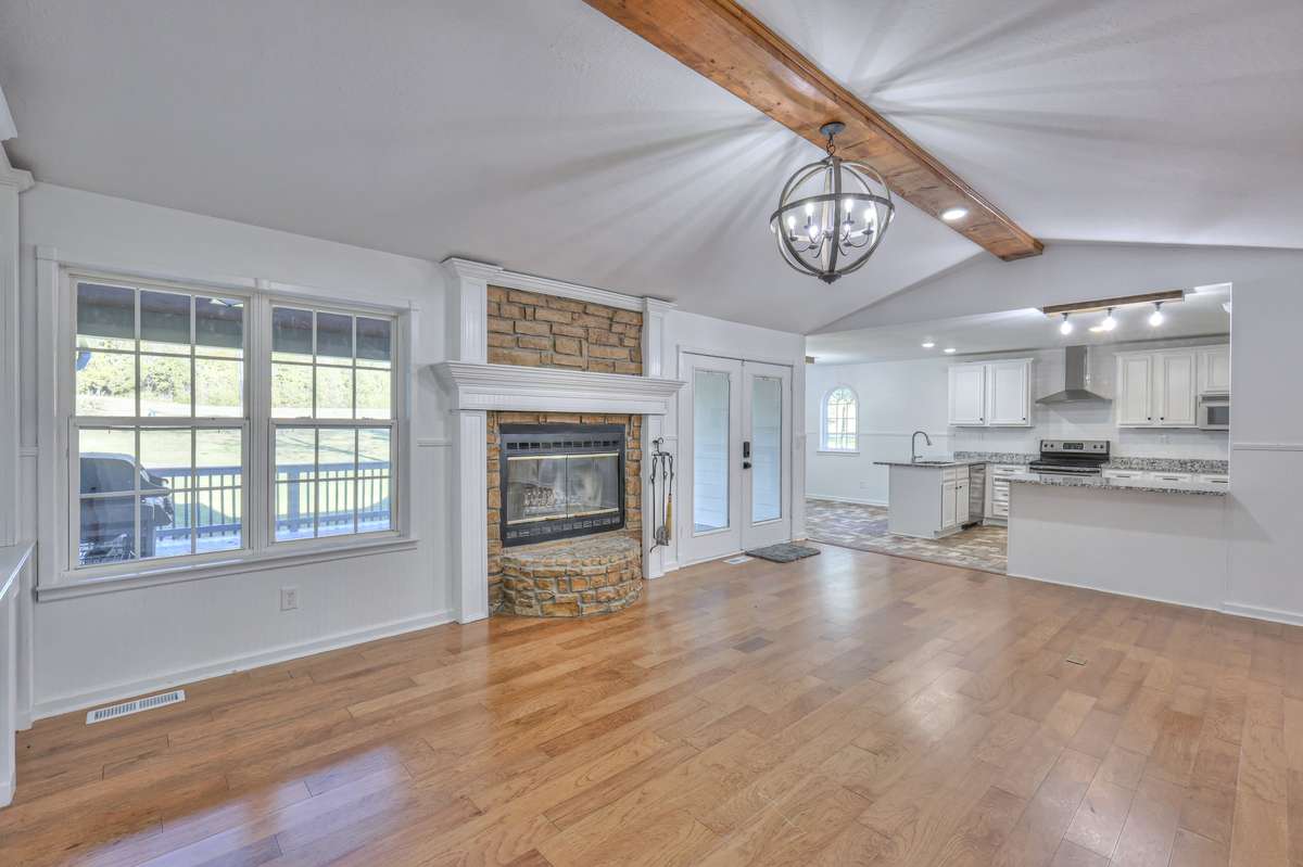 Open to the kitchen
