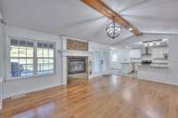 Open to the kitchen