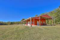 30'x40' heated/cooled metal barn with porches on 3 sides