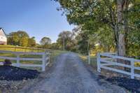 Entrance to the 40 acre property.  House is 1/4 mile away