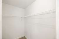 Primary walk-in closet