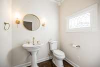 Spacious powder room