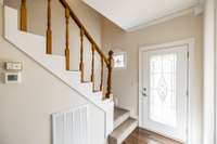 Entry way boasts plenty of natural light.