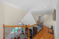 upstairs hallway with open space for tons of light
