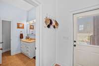 Half bath of laundry room