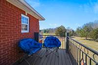 Outside balcony space off of guest bedroom