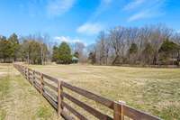 Fenced horse area