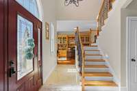 Office to the left as you walk in