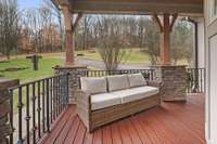 Even the guest house has a wrap around porch.