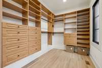 One of TWO large walk-in closets in Owner’s Suite