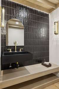 Here’s the hidden powder room!