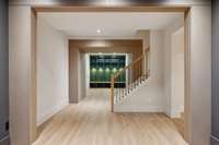 Reverse view of basement foyer