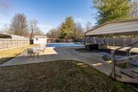 Back Yard  w/ Pool