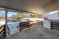 Covered Rear Deck