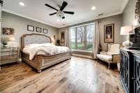 Master Suite Looks out to the Beautiful 10 acres.