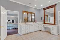 handicap accessible primary bathroom main level