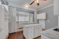 Huge primary closet/kitchenette with W/D hookup, and place for fridge