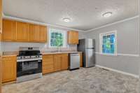 Kitchen of Cottage with new appliances