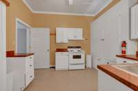 Kitchen of attached rec room/apartment/General Store