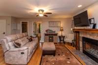 MAIN LIVING AREA WITH ELECTRIC FIREPLACE