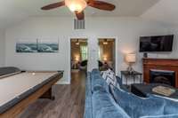 POOL TABLE / BONUS ROOM, 3 BEDROOMS AND BATHROOM UPPER LEVEL