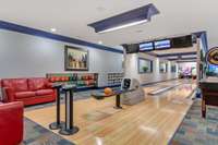 Full working two lane bowling alley!
