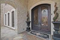 Welcoming doors with lots of light.