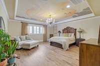 Spacious bedroom areas and more ceiling details