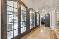 Natural light pours in on this private estate.
