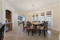 Warm and spacious eat in dining area