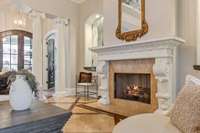 Stunning trim and mantel work