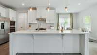 Gorgeous island in the kitchen