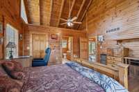 Large windows allow natural light to fill the room and tall ceilings and a ceiling fan make the space feel spacious and breezy. 4485 Coconut Ridge Smithville, TN 36166